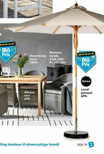 Bilka Laval parasol tilbud
