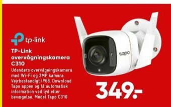 Bilka TP-Link overvågningskamera C310 tilbud
