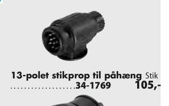 13-polet stikprop til påhæng