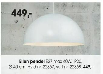 Daells Bolighus Ellen pendel tilbud