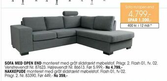 Daells Bolighus Sofa med open end tilbud