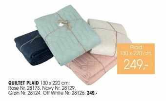 Daells Bolighus Quiltet plaid tilbud
