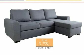 Daells Bolighus Lækker sovesofa med chaiselong tilbud
