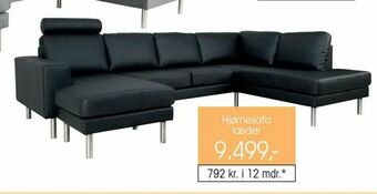 Daells Bolighus Hjørnesofa læder tilbud