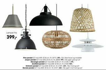 Daells Bolighus Lamper tilbud