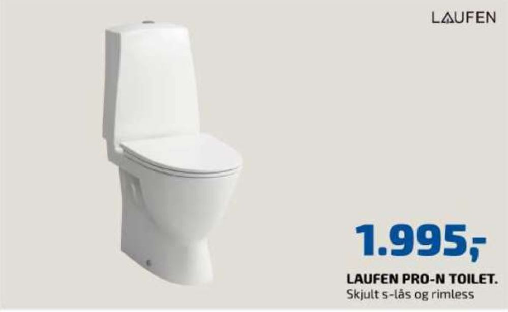 Laufen toilet tilbud hos Davidsen