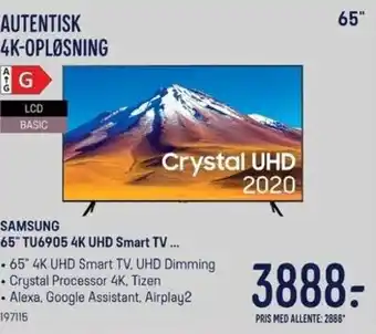 Samsung 65" TU6905 4K UHD Smart TV