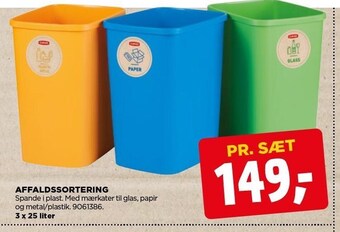 jem & fix Affaldssortering tilbud