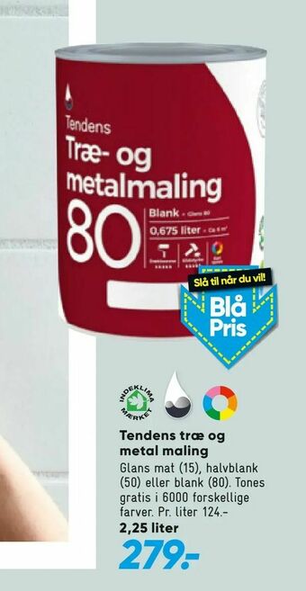 Bilka Tendens træ og metal maling tilbud