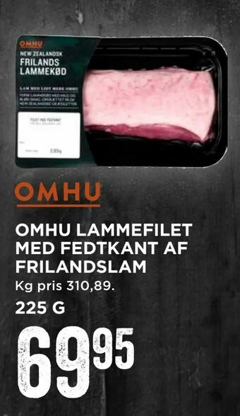 Omhu lammefilet med fedtkant af frilandslam