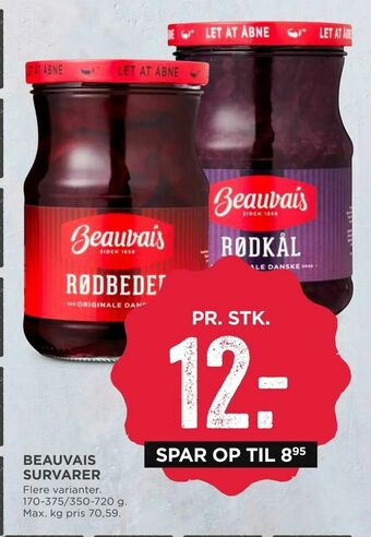 MENY Beauvais survarer tilbud