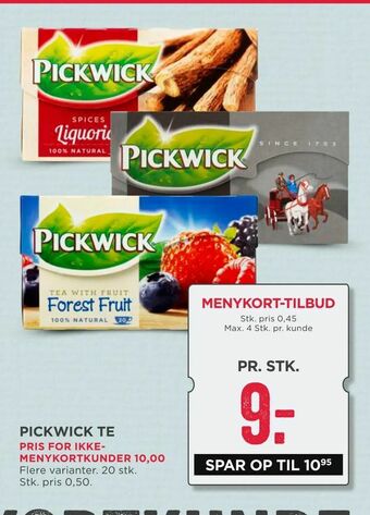 MENY Pickwick te tilbud