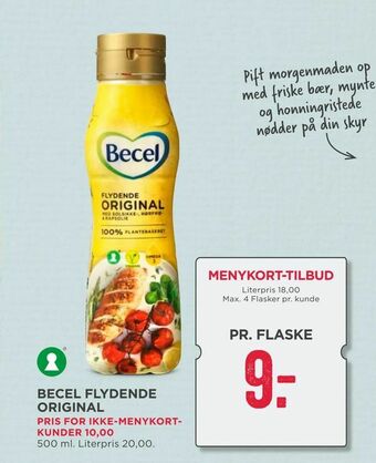 MENY Becel flydende original tilbud