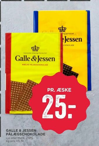 MENY Galle & jessen pålægschokolade tilbud