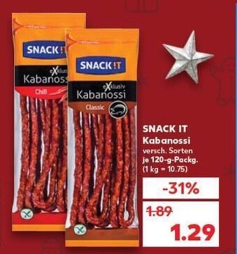 Kaufland DE Snack It Kabanossi tilbud
