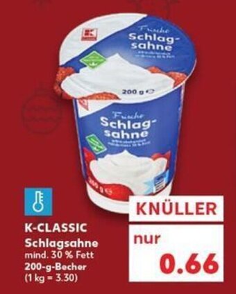 Kaufland K-Classic Schlagsahne tilbud