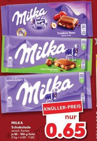 Kaufland DE Milka Schokolade tilbud