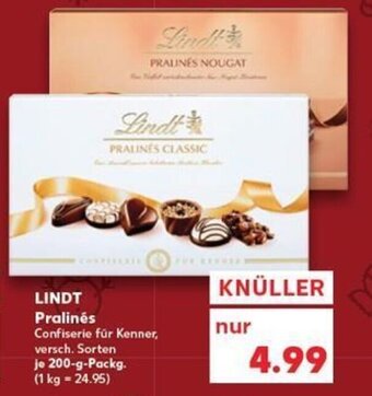 Kaufland DE Lindt Pralinés` tilbud