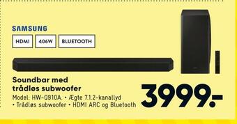 Bilka Soundbar med trådløs subwoofer tilbud