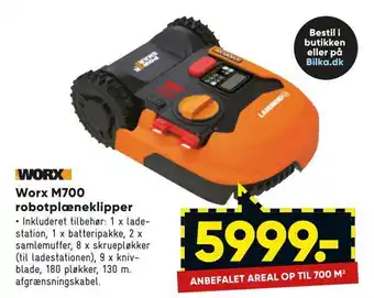 Bilka Worx m700 robot plæneklipper tilbud