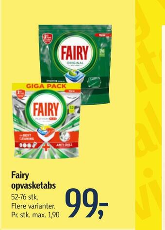 Føtex Fairy opvasketabs tilbud