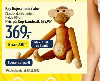 Føtex Kay bojesen mini abe tilbud