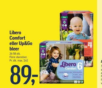 Føtex Libero comfort eller up&go bleer tilbud