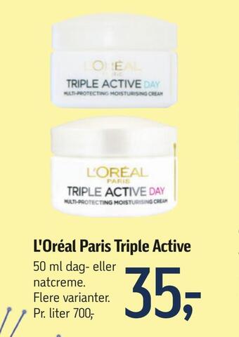 Føtex L'oréal paris triple active tilbud