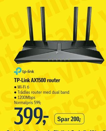 Føtex Tp-link ax1500 router tilbud