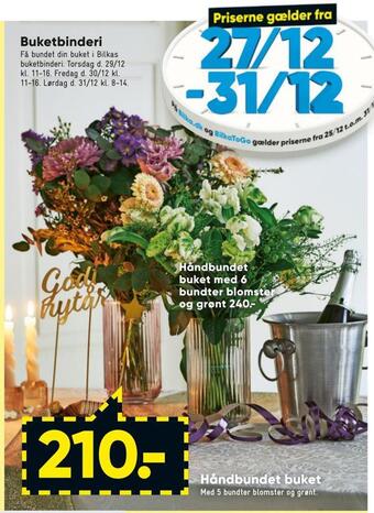 Bilka Håndbundet buket tilbud