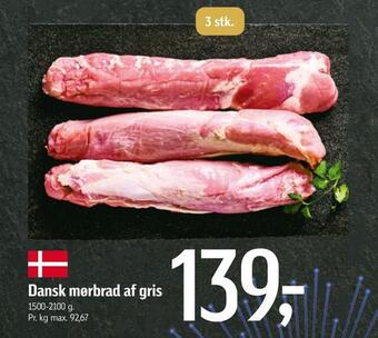 Føtex Dansk mørbrad af gris tilbud