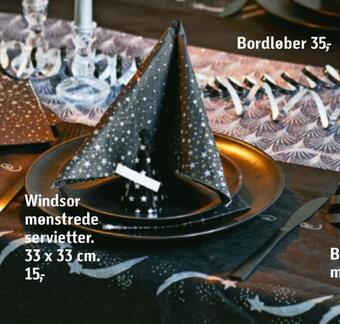 Føtex Windsor mønstrede servietter tilbud