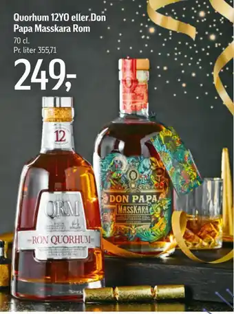 Føtex Quorhum 12yo eller don papa masskara rom tilbud