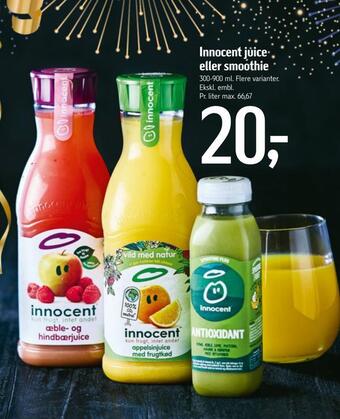 Føtex Innocent juice eller smoothie tilbud