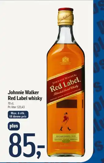 Johnnie walker red label whisky