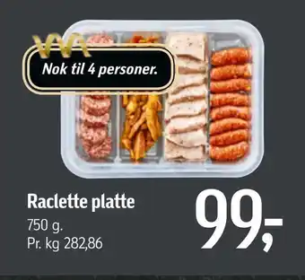 Raclette platte