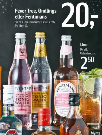 Fever tree, øndlings eller fentimans