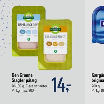 Føtex Den grønne slagter pålæg tilbud