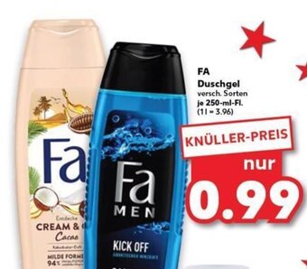 Kaufland DE Fa Duschgel tilbud