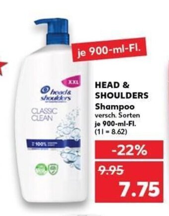 Kaufland DE Head & Shoulders Shampoo tilbud