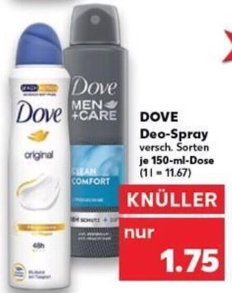 Kaufland DE Dove Deo-Spray tilbud