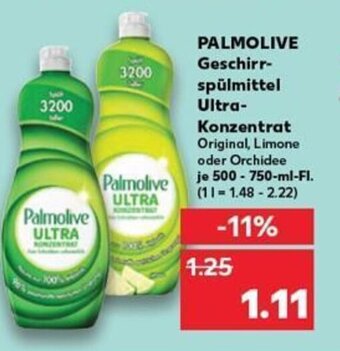 Kaufland DE Palmolive Geschirr spülmittel Ultra Konzentrat tilbud