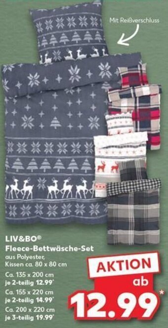 Kaufland Liv&Bo Fleece-Bettwäsche-Set tilbud