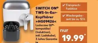 Kaufland Switch On TWS-in-Ear Kopfhörer HG09426 tilbud