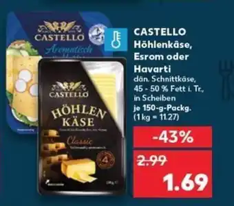 Castello Höhlenkäse Esrom oder Havarti