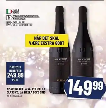 Amarone della valpolicella classico, la tirela docg 2015