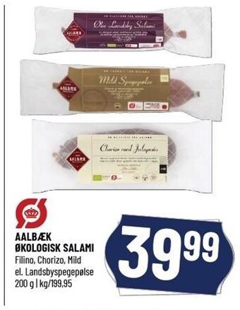 Løvbjerg Aalbæk økologisk salami tilbud
