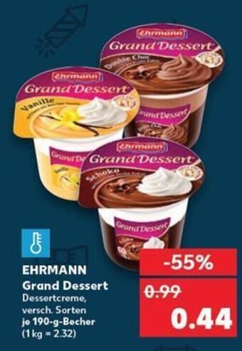 Kaufland DE Ehrmann Grand Dessert tilbud