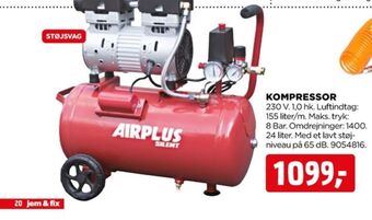 jem & fix Airplus kompressor tilbud