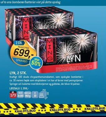 Thansen Lyn 2 stk tilbud
